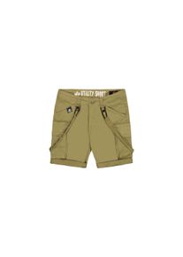 Shorts Alpha Industries "Utility Short", Herren, Gr. 36, Normalgr&ouml;&szlig;en, gr&uuml;n (olive), Obermaterial: 98% Baumwolle, 2% Elastan, Hosen Shorts