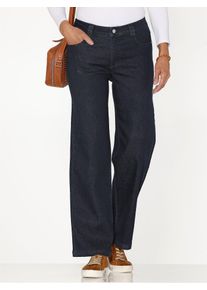 Bequeme Jeans Classic Basics, Damen, Gr. 46, Normalgr&ouml;&szlig;en, blau (dunkelblau), 81% Baumwolle, 17% Polyester, 2% Elasthan, unifarben, lang, Jeans Bequeme Jeans