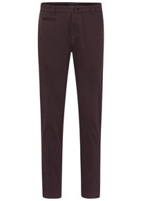 Chinohose Bugatti, Damen, Gr. 42, L&auml;nge 34, rot, 91% Baumwolle, 6% Elastomultiester, 3% Elasthan, normal, Hosen Chinohose, aus elastischer Baumwollware