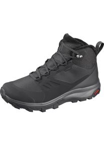 Wanderschuh Salomon "OUTsnap CSWP W", Damen, Gr. 40, schwarz, Synthetik, Textil, Schuhe Wanderschuh, wasserdichte, w&auml;rmende Winterschuhe