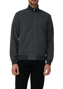 Sweatshirt s.Oliver, Herren, Gr. S, anthrazit, Sweatware, Obermaterial: 57% Baumwolle, 43% Polyester, unifarben, regular fit normal, ohne Ausschnitt, Rippb&uuml;ndchen, Sweatshirts Sweatshirt, mit Rippb&uuml;ndchen