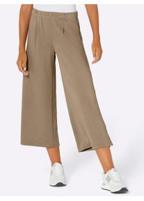 CR&Eacute;ATION L Culotte CREATION L, Damen, Gr. 46, Normalgr&ouml;&szlig;en, braun (schlamm), 50% Modal, 44% Polyester, 6% Elasthan, unifarben, 7/8-L&auml;nge, Hosen Culotte