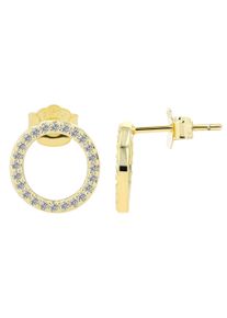 Adelia&acute;s Paar Ohrstecker ADELIA&acute;S "Damen Ohrringe &iquest; Ohrstecker aus 925 Silber", gold, Ohrringe, Damen, Silber 925 (Sterlingsilber), Paar Ohrstecker