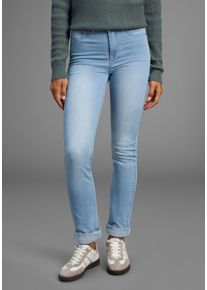 Slim-fit-Jeans Arizona "Ultra Stretch", Damen, Gr. 46, N-Gr, bleached, Obermaterial: 63% Baumwolle, 32% Polyester, 5% Elasthan, Basic, Jeans Slim-fit-Jeans, Topseller