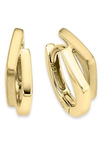 Paar Creolen Bruno Banani "Schmuck Geschenk Silber 925 Ohrschmuck Ohrringe", gold (gelbgoldfarben), Ohrringe, Damen, Silber 925 (Sterlingsilber), Paar Creolen