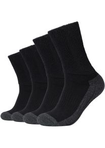 Socken Camano "function", Damen, Gr. 35-38, grau (wei&szlig;, grau), Obermaterial: 60% Baumwolle, 37% Polyester, 2% Elasthan, 1% Polyamid, Colorblocking, Socken Socken, perfekte Feuchtigkeitsregulation, Topseller