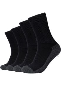 Socken Camano "function", Damen, Gr. 43-46, grau (wei&szlig;, grau), Obermaterial: 60% Baumwolle, 37% Polyester, 2% Elasthan, 1% Polyamid, Colorblocking, Socken Socken, perfekte Feuchtigkeitsregulation, Topseller