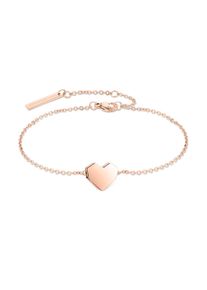 Armband Liebeskind Berlin "Schmuck Edelstahl Armkette Urban Heart Herz", rosa (ros&eacute;goldfarben), Armb&auml;nder, Damen, 21cm, Edelstahl, Armband
