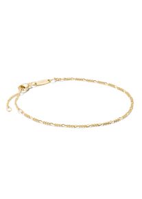 Armband Thomas Sabo "Figaro-Armband" Gr. 19, gold (gelbgoldfarben), Armb&auml;nder, Damen, 19, Silber 925 (recycelt), Armband