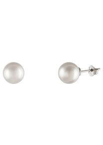 Paar Ohrstecker UNIKE JEWELLERY "CLASSY SIMPLE PEARL, UK.TN.1202.0010", bunt (silberfarben, wei&szlig;), Ohrringe, Damen, 0,8mm, Perlen Silber 925 (Sterlingsilber), Perlen, Silber 925 (Sterlingsilber), Paar Ohrstecker, mit Perle (synth.)