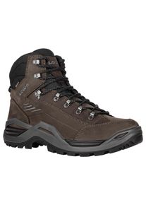 Wanderschuh Lowa "RENEGADE EVO GTX MID", Herren, Gr. 45, schwarz (dunkelbraun, schwarz), Leder, Schuhe Wanderschuh, wasserdicht, winddicht,atmungsaktiv dank GORE-TEX Membrane