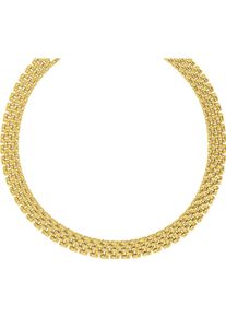 JOOP! Collier JOOP "2038974", gold (gelbgoldfarben), Halsketten, Damen, Edelstahl, L: 46 B: 3,4mm, Collier, B:3,4mm