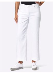 7/8-Jeans Inspirationen, Damen, Gr. 46, Normalgr&ouml;&szlig;en, wei&szlig;, 76% Baumwolle, 22% Polyester, 2% Elasthan, unifarben, lang, Jeans 7/8-Jeans