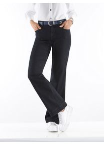 Bequeme Jeans Inspirationen, Damen, Gr. 46, Normalgr&ouml;&szlig;en, schwarz, 82% Baumwolle, 16% Polyester, 2% Elasthan, unifarben, lang, Jeans Bequeme Jeans