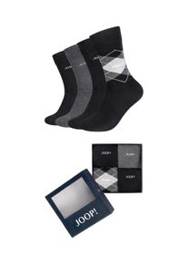 JOOP! Socken JOOP "premium essentials", Damen, Gr. 43-46, schwarz (schwarz mix), Baumwollmischung, Socken Socken, mit elastischem Bund