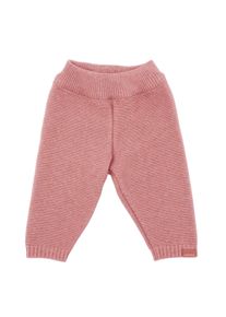 Strickhose MaxiMo, M&auml;dchen, Gr. 62/68, N-Gr, rot (ash rose), Strick, Obermaterial: 100% Baumwolle, unifarben, normal lang, Hosen Strickhose, Baumwolle, Rippstrickb&uuml;ndchen, elastisch, basic, bequem