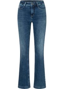 Bootcut-Jeans MAC "DREAM BOOT", Damen, Gr. 34, L&auml;nge 32, classy vintage blau, Denim/Jeans, Obermaterial: 90% Baumwolle, 7% Elastomultiester, 3% Elasthan, bootcut fit lang, Jeans Bootcut-Jeans, Figurformender Shaping-Effekt, Glitzerdetails an Vordertasche