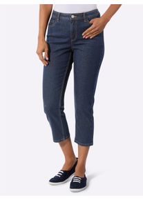 7/8-Jeans Casual Looks, Damen, Gr. 46, Normalgr&ouml;&szlig;en, dunkelblau, 99% Baumwolle, 1% Elasthan, unifarben, 7/8-L&auml;nge, Jeans 7/8-Jeans