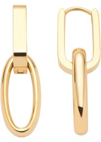 Paar Creolen Leonardo "Ohrringe Mathilde", gold (gelbgoldfarben), Ohrringe, Damen, Edelstahl, Paar Creolen, Einh&auml;nger abnehmbar