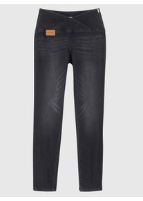 Bequeme Jeans Casual Looks, Damen, Gr. 205, Extrakurzgr&ouml;&szlig;en, schwarz (schwarz denim), 81% Baumwolle, 17% Polyester, 2% Elasthan, unifarben, lang, Jeans Bequeme Jeans