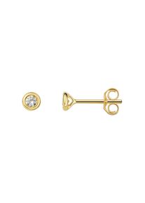 Paar Ohrstecker ONE ELEMENT "0.30 ct Diamant Brillant Zarge Ohrringe Ohrstecker aus 585 Gelbgold", gold, Ohrringe, Damen, Gelbgold 585, Paar Ohrstecker