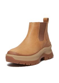 Chelseaboots Timberland "ROXIE LANEMID CHELSEA BOOT", Damen, Gr. 39,5, medium braun full grain, Leder, Schuhe Chelseaboots, Stiefelette, Winterschuhe, Ankle Boots