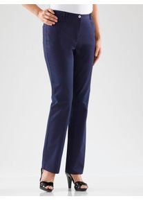 Funktionshose COSMA, Damen, Gr. 46, Normalgr&ouml;&szlig;en, blau (marine), 97% Baumwolle, 3% Elasthan, unifarben, lang, Hosen Funktionshose