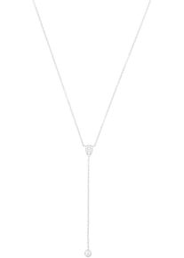 Y-Kette Amor "2039098", silber (silberfarben, kristallwei&szlig;), Halsketten, Damen, Silber 925 (Sterlingsilber), L: 46, Y-Kette, mit Zirkonia (synth.)