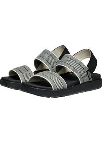 Sandale Keen "ELLE BACKSTRAP", Damen, Gr. 38, schwarz-wei&szlig; (schwarz, star wei&szlig;), Synthetik, Schuhe Sandale