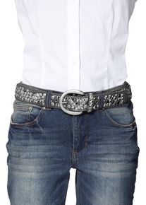 Nieteng&uuml;rtel Heine, Damen, Gr. 11,5, grau, G&uuml;rtel Nieteng&uuml;rtel