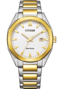 Solaruhr Citizen, silber (silberfarben, goldfarben, wei&szlig;), Armbanduhren, Damen, Solaruhr, Armbanduhr, Herrenuhr, Datum, Edelstahlarmband