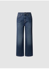 Straight-Jeans Pepe Jeans "UHW &ndash; Ultra High Waist", Damen, Gr. 28, L&auml;nge 30, blau (used tiefblau), Denim/Jeans, Obermaterial: 100% Baumwolle, straight fit lang, Jeans Straight-Jeans, mit hohem Bund