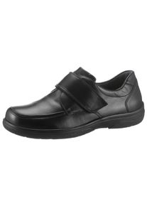 Waldl&auml;ufer Klettschuh WALDL&Auml;UFER "Ken", Herren, Gr. 9,5 (44), schwarz, Nappaleder, Schuhe Klettschuh, Halbschuh, Freizeitschuh, Komfortschuh in klassischem Look