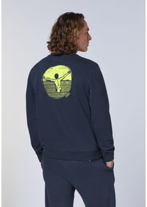 Sweatshirt Chiemsee, Herren, Gr. S (44/46), blau (night sky), 88% Baumwolle, 12% Polyester, Rundhals, Sweatshirts Sweatshirt