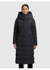 Steppmantel Khujo "TAMKE", Damen, Gr. L (40), port blau, Steppware, Obermaterial: 100% Polyester. Futter: 100% Nylon. Wattierung: 100% Polyester, unifarben, elastischer Bund, M&auml;ntel Steppmantel