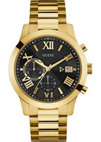 Chronograph Guess "ATLAS", gold (goldfarben), Armbanduhren, Herren, Chronograph, Armbanduhr, Quarzuhr, Herrenuhr, Stoppfunktion