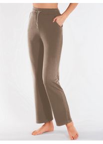 Leggings Plantier, Damen, Gr. 24/25, Kurzgr&ouml;&szlig;en, grau (taupe), 64% Viskose, 30% Polyester, 6% Elasthan, unifarben, Hosen Leggings