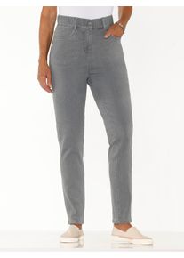 Bequeme Jeans Classic Basics, Damen, Gr. 28, Kurzgr&ouml;&szlig;en, grau denim, 81% Baumwolle, 17% Polyester, 2% Elasthan, unifarben, Jeans Bequeme Jeans