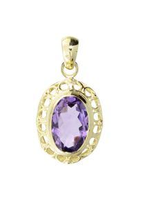 Kettenanh&auml;nger OSTSEE-SCHMUCK "- Vera - Gold 333/000 - Amethyst" Gr. 28, gold (gold 333, goldfarben, gelb), Schmuckanh&auml;nger, Damen, Gelbgold 333, Kettenanh&auml;nger