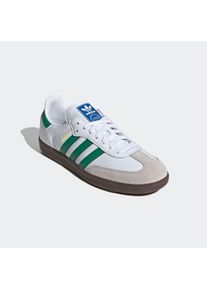 Sneaker adidas originals "SAMBA OG", Herren, Gr. 43, ftwwht, gr&uuml;n, supcol, Leder, Synthetik, Schuhe Sneaker, Topseller