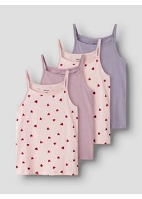 Unterhemd name it "NKFSTRAP f&uuml;r M&auml;dchen mit Stretchkomfort im 4er-Pack", M&auml;dchen, Gr. 92, 4 Stk., N-Gr, ballerina, Jersey, Obermaterial: 95% Baumwolle, 5% Elasthan, bedruckt, unifarben, normal, Rundhals, Unterhemden Unterhemd, bedruckt, casual, regular fit, Baumwollmischung, Rundhals
