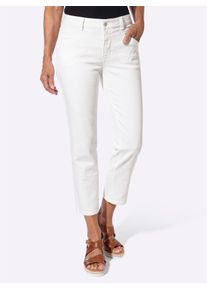 Bequeme Jeans Inspirationen, Damen, Gr. 46, Normalgr&ouml;&szlig;en, ecru, 81% Baumwolle, 17% Polyester, 2% Elasthan, unifarben, 7/8-L&auml;nge, Jeans Bequeme Jeans