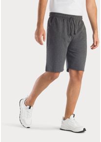 Sweatshorts Kangaroos "kurze Jogginghose", Herren, Gr. 56/58 (XL), N-Gr, grau (anthrazit), Sweatware, Obermaterial: 60% Baumwolle, 40% Polyester, unifarben, Basic, l&auml;ssig geschnitten kniefrei, Hosen Sweatshorts, aus weicher Sweatware mit Kordel, Topseller
