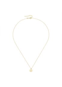 Goldkette Luigi Merano "Kette mit Herz Love-Schrift, Gold 375", gold, Halsketten, Herren, Gelbgold 375, Goldkette