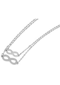 Adelia&acute;s Kette ohne Anh&auml;nger ADELIA&acute;S "Damen Halskette mit Anh&auml;nger &iquest; Unendlichkeitszeichen aus Edelstahl" Gr. 48, silber, Halsketten, Damen, Edelstahl, Kette ohne Anh&auml;nger