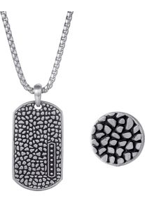 Schmuckset Firetti "Mulitpack Schmuck Geschenk Edelstahl Kette mit Anh&auml;nger Ohrstecker", schwarz (edelstahlfarben, schwarz), Schmuck_Sets, Damen, Edelstahl, Schmuckset