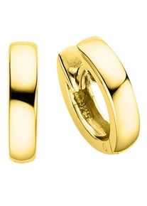 Paar Creolen Bruno Banani "Schmuck Geschenk Silber 925 Ohrschmuck Ohrringe", gold (gelbgoldfarben), Ohrringe, Damen, 13mm, Silber 925 (Sterlingsilber), Paar Creolen