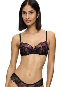 Balconette-BH Triumph "Sensual Spotlight W", Damen, Gr. 70, Cup D, schwarz, Spitze, Obermaterial: 58% Polyamid, 33% Polyester, 9% Elasthan, BHs Balconette-BH, mit Stickerei und verstellbaren Tr&auml;gern