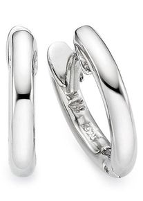 Paar Creolen Bruno Banani "Schmuck Geschenk Silber 925 Ohrschmuck Ohrringe", silber (silberfarben), Ohrringe, Damen, 12,4mm, Silber 925 (Sterlingsilber), Paar Creolen
