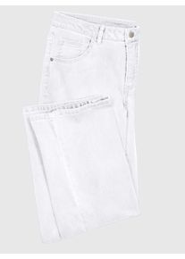 5-Pocket-Jeans Inspirationen, Damen, Gr. 46, Normalgr&ouml;&szlig;en, wei&szlig;, 98% Baumwolle, 2% Elasthan, unifarben, lang, Jeans 5-Pocket-Jeans